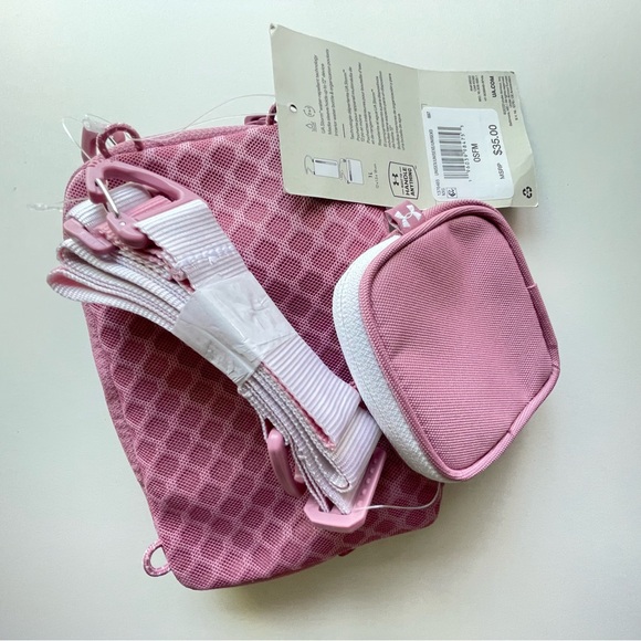 UA Loudon Crossbody Small Pink and White - Picture 10 of 10
